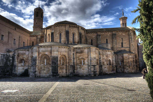 Exterior de la cabecera de la iglesia de Fitero